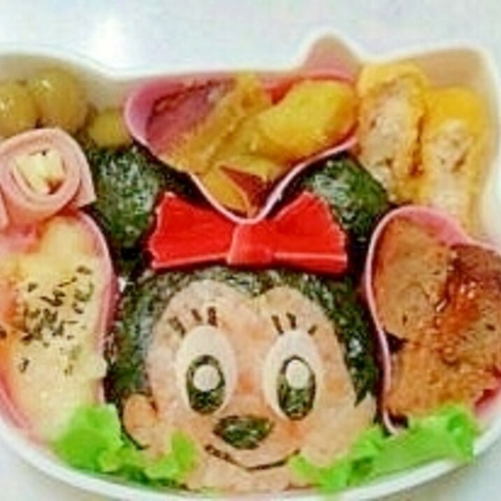 ミニーのお弁当！キャラ弁当